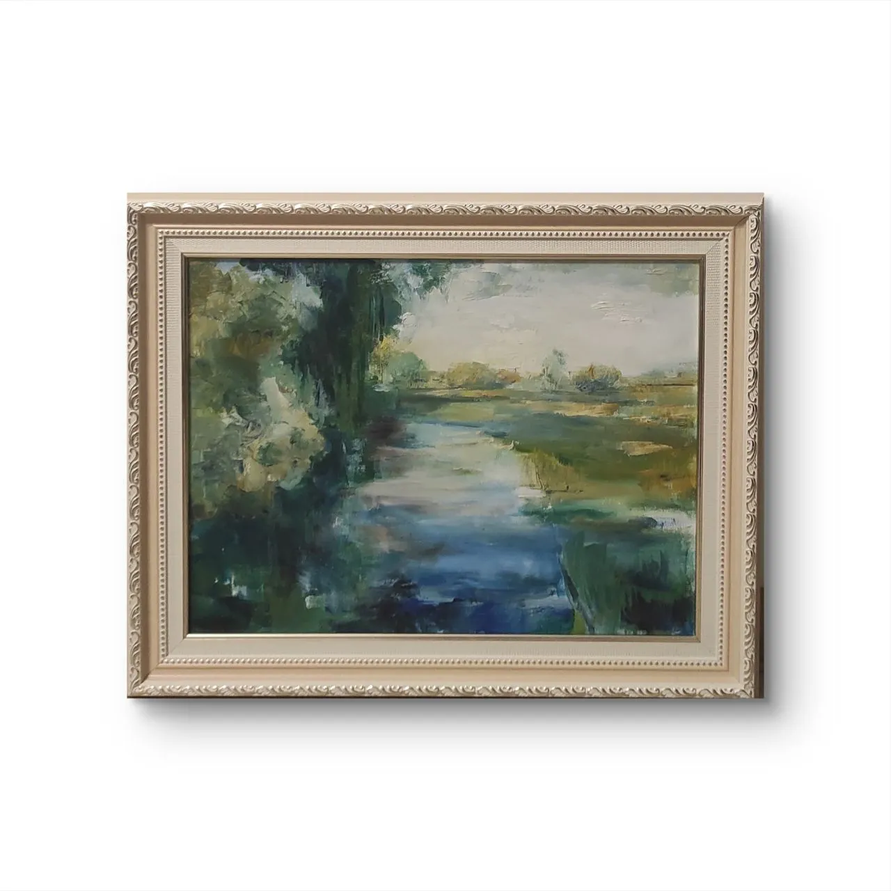 Image of River Luha. by Natalya Tomchuk , size: 30x40 cm, priced at $150 Photo 1 of 2.