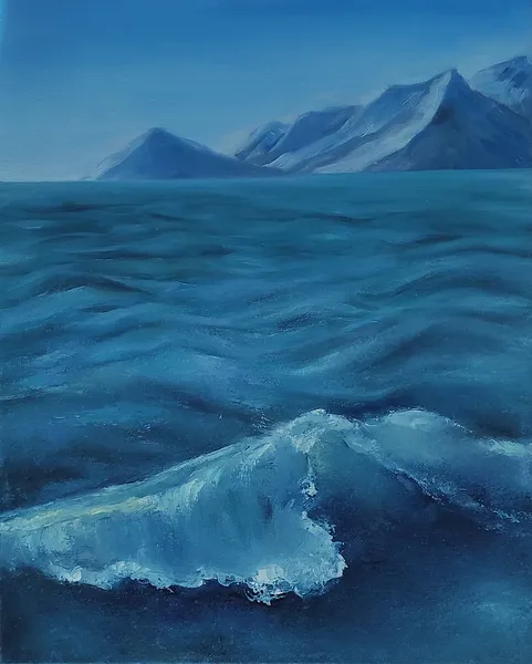 Image of Sea tide by Natalya Tomchuk , size: 50x30 cm, priced at $150 Photo 2 of 2.