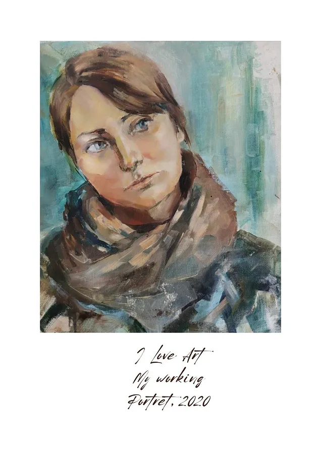 Image of Portrait. Original artwork. by Natalya Tomchuk , size: 50x40 cm, priced at $500