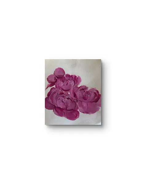 Image of Peonies bloom by Natalya Tomchuk , size: 29x26 cm, made of Папір,акварель, Painting medium, from Рівне, priced at $50 Photo 3 of 3.