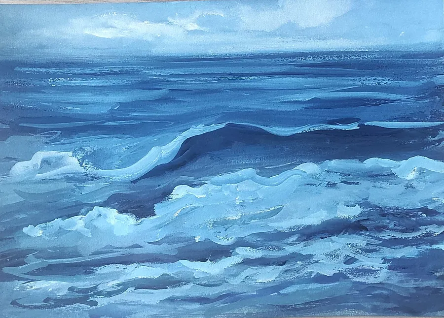Image of Sea time by Natalya Tomchuk , size: 20x30 cm, made of Папір,акварель, from Рівне, priced at $50