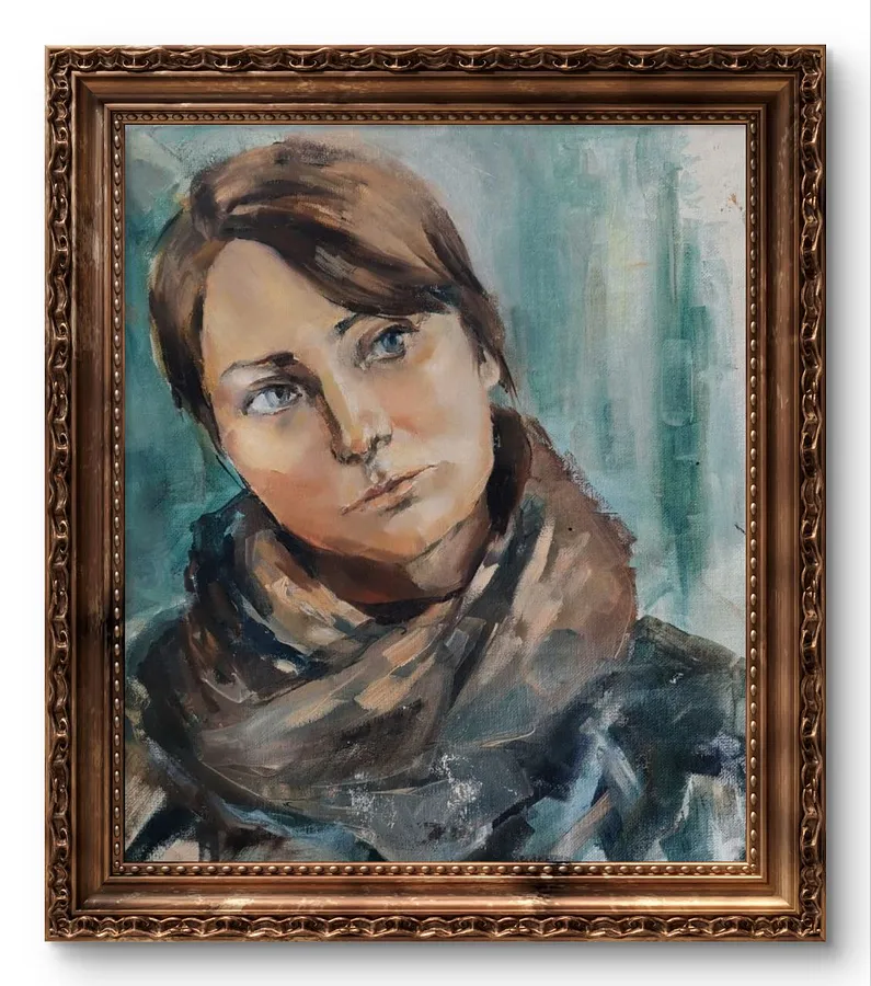 Image of Portrait  by Natalya Tomchuk , size: 50x40, made of Полотно, олія, Painting medium, from Kiev , priced at $500