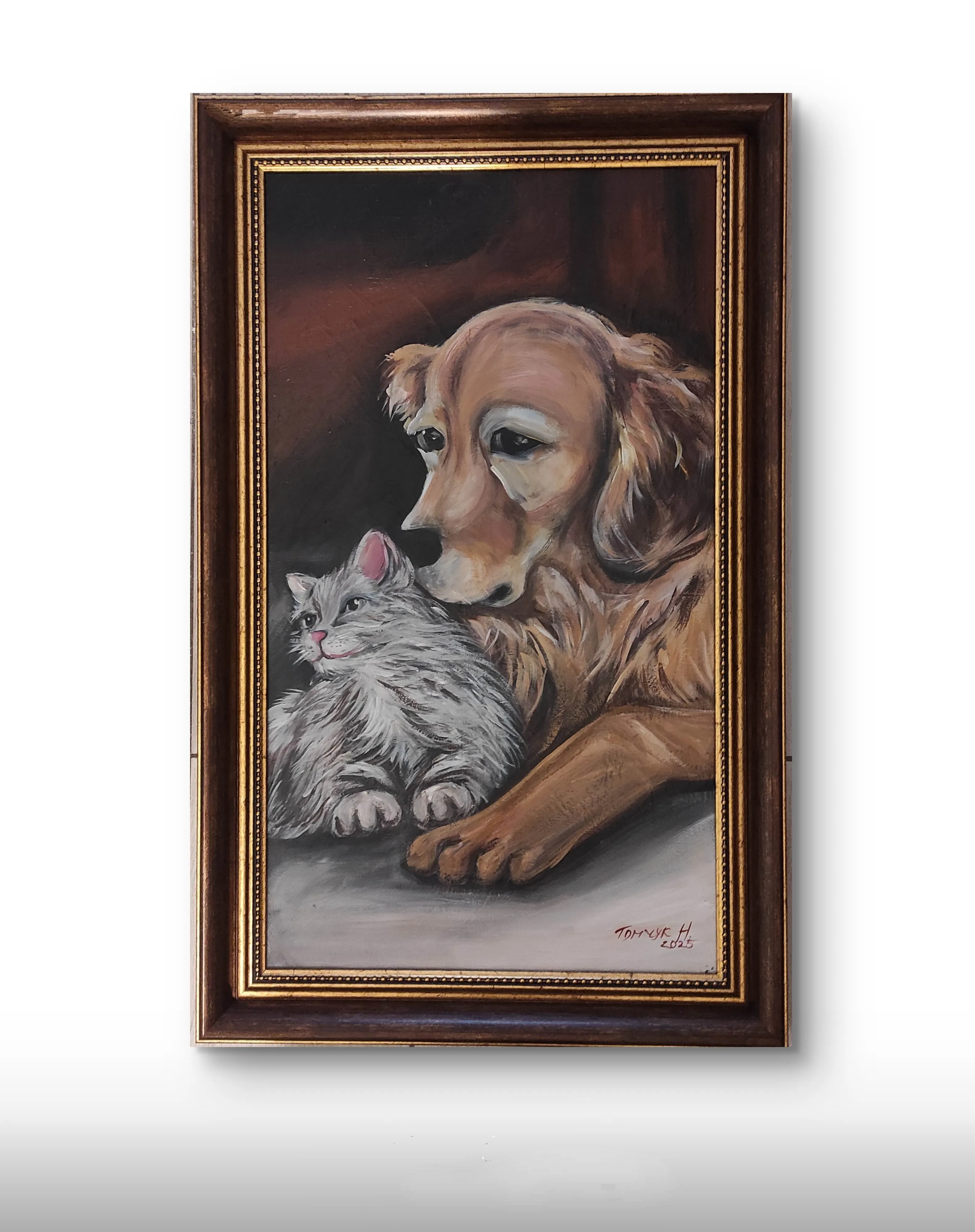 Image of "Собака і кіт" by Natalia Tomchuk , from Україна Рівне , priced at $1000 Photo 1 of 2.